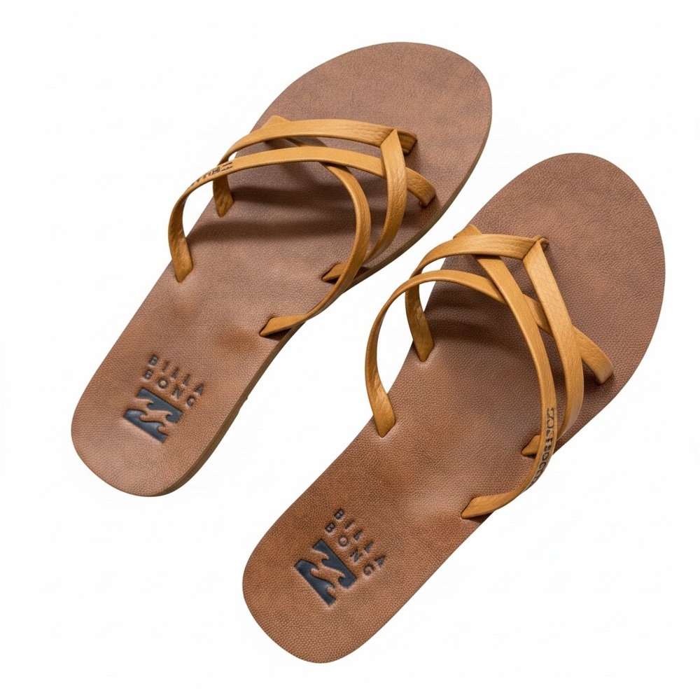 Billabong Brown and Tan Sandals